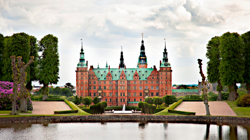Zámek Frederiksborg.