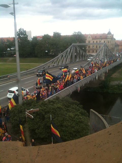 Před zápasem se Slavií se uskutečnil pochod českobudějovických fanoušků.